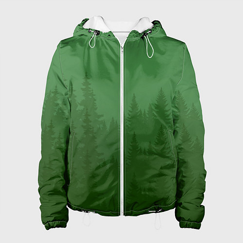 Женская куртка Зеленый Лес / 3D-Белый – фото 1
