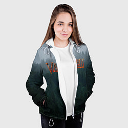 Куртка с капюшоном женская Valheim, цвет: 3D-белый — фото 2