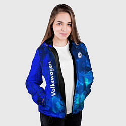 Куртка с капюшоном женская Volkswagen, цвет: 3D-черный — фото 2