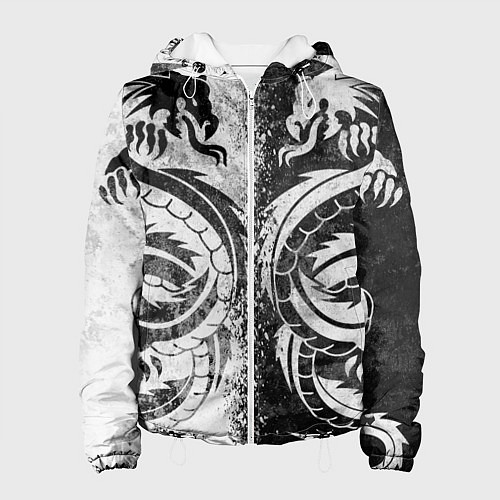 Женская куртка ДРАКОНЫ DRAGONS / 3D-Белый – фото 1