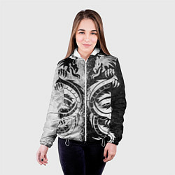 Куртка с капюшоном женская ДРАКОНЫ DRAGONS, цвет: 3D-белый — фото 2