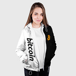 Куртка с капюшоном женская БИТКОИН BITCOIN Z, цвет: 3D-белый — фото 2