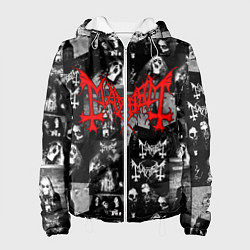 Куртка с капюшоном женская MAYHEM, цвет: 3D-белый