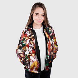 Куртка с капюшоном женская МОЯ ГЕРОЙСКАЯ АКАДЕМИЯ, цвет: 3D-черный — фото 2