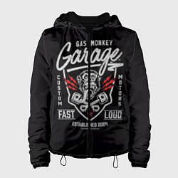 Куртка с капюшоном женская Gas Monkey Garage, цвет: 3D-черный