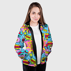 Куртка с капюшоном женская Year baby Pop art print, цвет: 3D-черный — фото 2