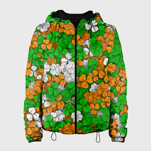 Женская куртка Ирландский клевер / 3D-Черный – фото 1