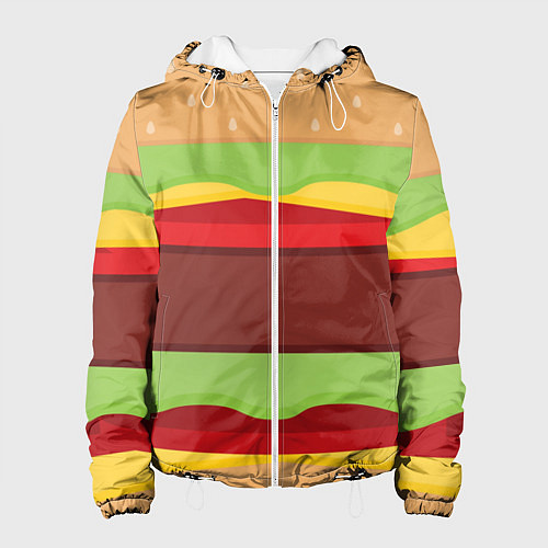 Женская куртка Бургер / 3D-Белый – фото 1