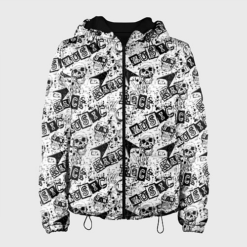 Женская куртка Rock music / 3D-Черный – фото 1