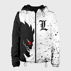 Куртка с капюшоном женская ТЕТРАДЬ СМЕРТИ, цвет: 3D-черный