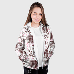 Куртка с капюшоном женская Париж Paris, цвет: 3D-белый — фото 2