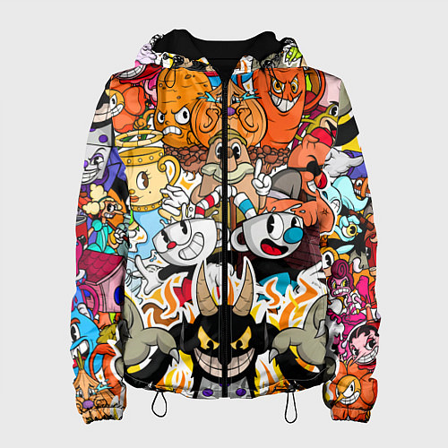 Женская куртка CUPHEAD / 3D-Черный – фото 1