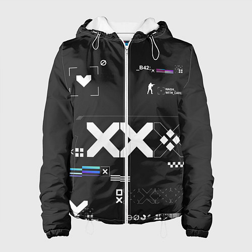 Женская куртка Desert Eagle: Printstream Graphite / 3D-Белый – фото 1