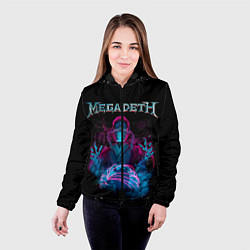 Куртка с капюшоном женская MEGADETH, цвет: 3D-черный — фото 2