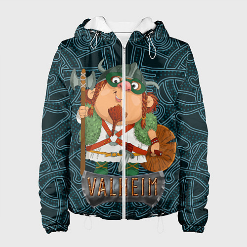 Женская куртка Valheim веселый викинг / 3D-Белый – фото 1
