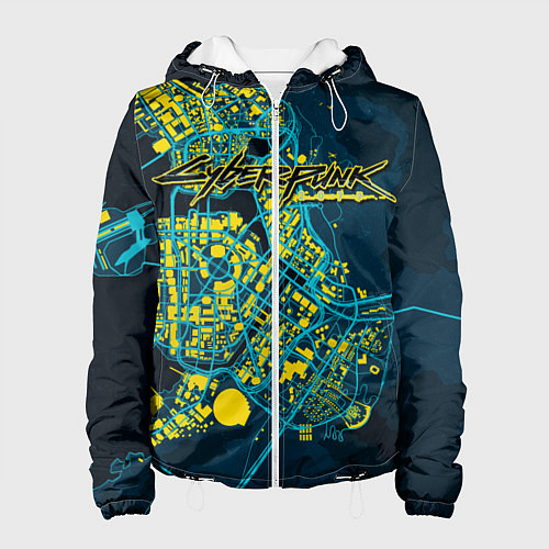 Женская куртка Cyberpunk / 3D-Белый – фото 1