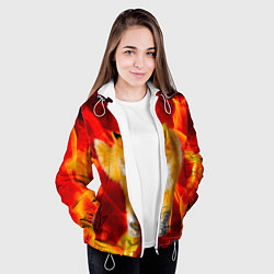 Куртка с капюшоном женская Fire Fox, цвет: 3D-белый — фото 2