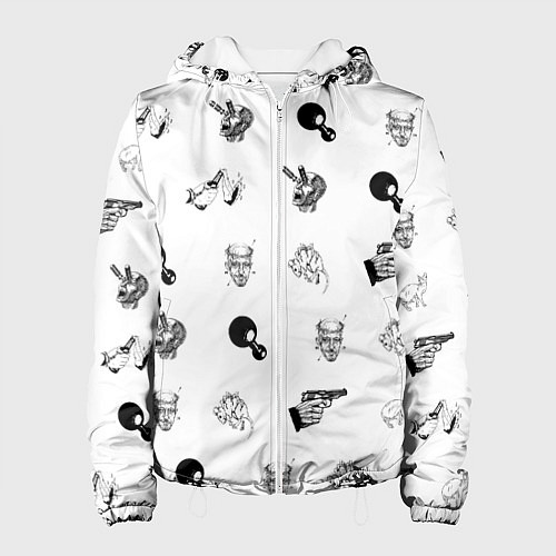 Женская куртка Кровосток Паттерн Z / 3D-Белый – фото 1