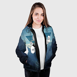 Куртка с капюшоном женская Магическая Битва Реплика Кугисаки Нобара, цвет: 3D-черный — фото 2