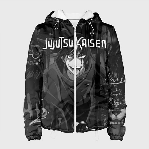 Женская куртка Магическая Битва Jujutsu Kaisen / 3D-Белый – фото 1