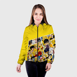 Куртка с капюшоном женская Banana Fish, цвет: 3D-черный — фото 2