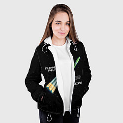 Куртка с капюшоном женская Восткок-1 Поехали!, цвет: 3D-белый — фото 2