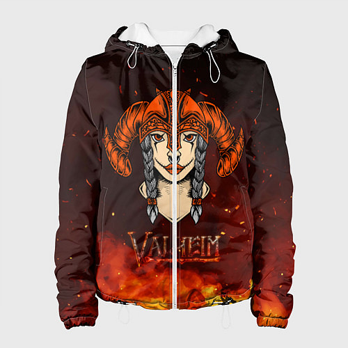 Женская куртка Valheim девушка воин / 3D-Белый – фото 1