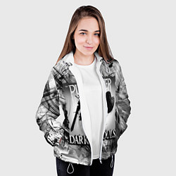 Куртка с капюшоном женская DARK SOULS ТЁМНЫЙ МИР, цвет: 3D-белый — фото 2