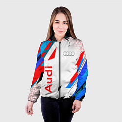 Куртка с капюшоном женская AUDI АУДИ SPORT, цвет: 3D-черный — фото 2