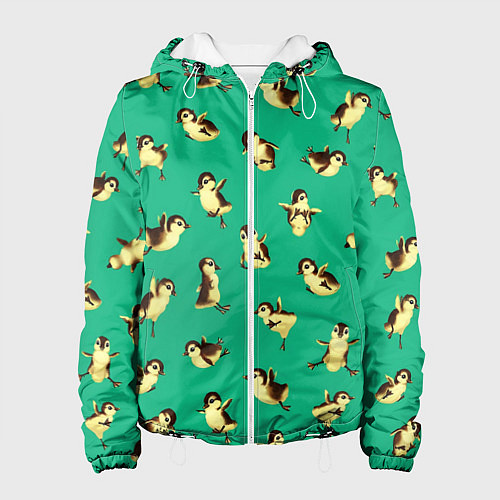 Женская куртка Цыплята / 3D-Белый – фото 1