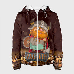 Женская куртка Valheim мультяшный викинг