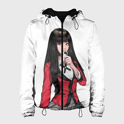 Куртка с капюшоном женская Jabami Yumeko Kakegurui, цвет: 3D-черный