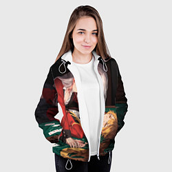 Куртка с капюшоном женская Yumeko Jabami, Sumera Itsuki, цвет: 3D-белый — фото 2