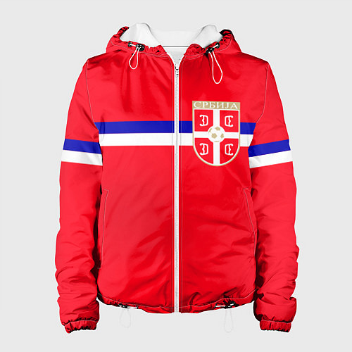 Женская куртка Сборная Сербии / 3D-Белый – фото 1
