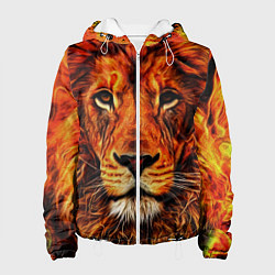 Куртка с капюшоном женская LION, цвет: 3D-белый