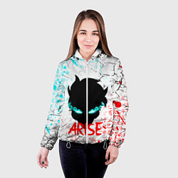 Куртка с капюшоном женская СОН ДЖИН ВУ SOLO LEVELING, цвет: 3D-белый — фото 2
