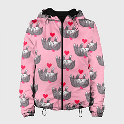 Женская куртка Пиксельные котики