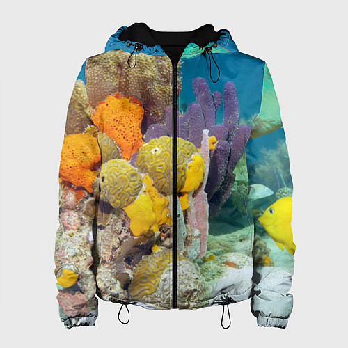 Женская куртка Морской мир / 3D-Черный – фото 1