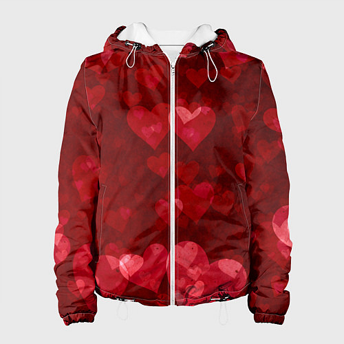 Женская куртка СЕРДЕЧКИ HEARTS Z / 3D-Белый – фото 1