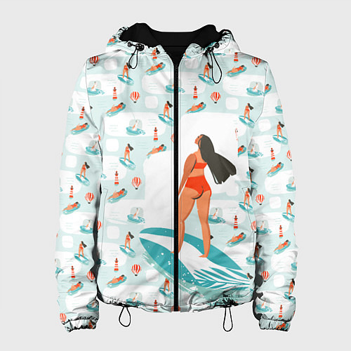 Женская куртка Серфингистка / 3D-Черный – фото 1