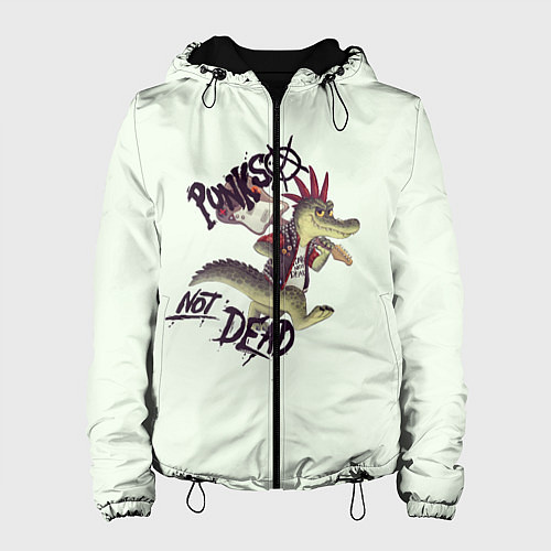 Женская куртка Крокодил панк / 3D-Черный – фото 1