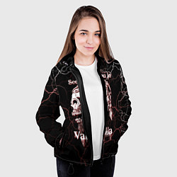 Куртка с капюшоном женская Ragnarr, цвет: 3D-черный — фото 2
