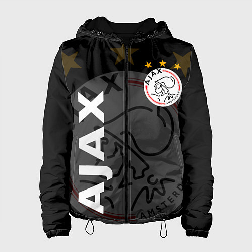 Женская куртка FC AJAX AMSTERDAM ФК АЯКС / 3D-Черный – фото 1