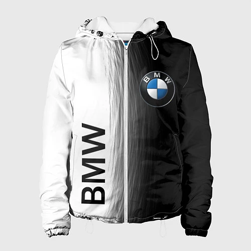 Женская куртка Black and White BMW / 3D-Белый – фото 1