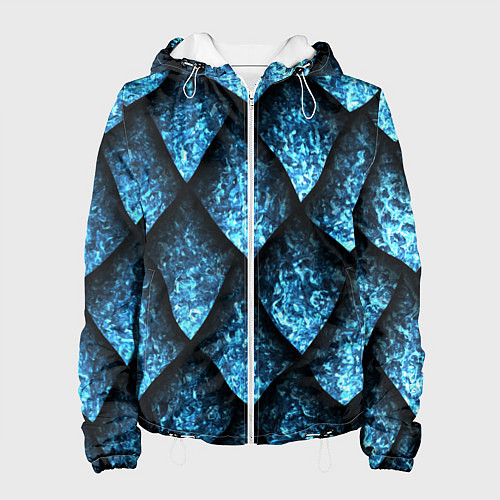 Женская куртка Чешуя ледяного дракона / 3D-Белый – фото 1
