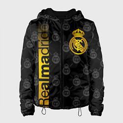 Куртка с капюшоном женская РЕАЛ МАДРИД GOLD ЗОЛОТО, цвет: 3D-черный