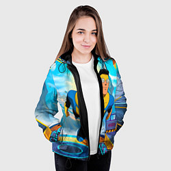 Куртка с капюшоном женская Неуязвимый Invincible, цвет: 3D-черный — фото 2