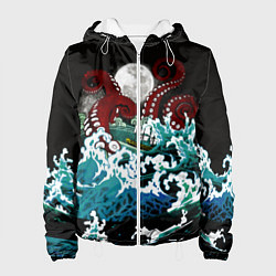 Женская куртка Корабль на Волнах Кракен