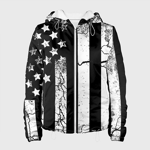 Женская куртка ЗВЕЗДНО-ПОЛОСАТЫЙ / 3D-Белый – фото 1