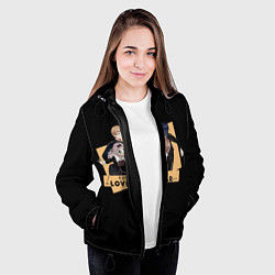 Куртка с капюшоном женская Kaguya Sama, цвет: 3D-черный — фото 2